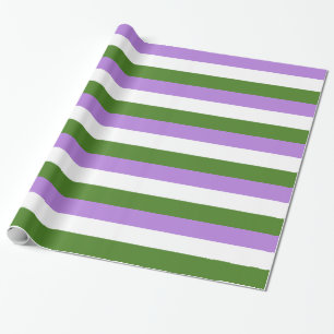 GENDERQUEER PRIDE STRIPES DESIGN -.png Wrapping Paper