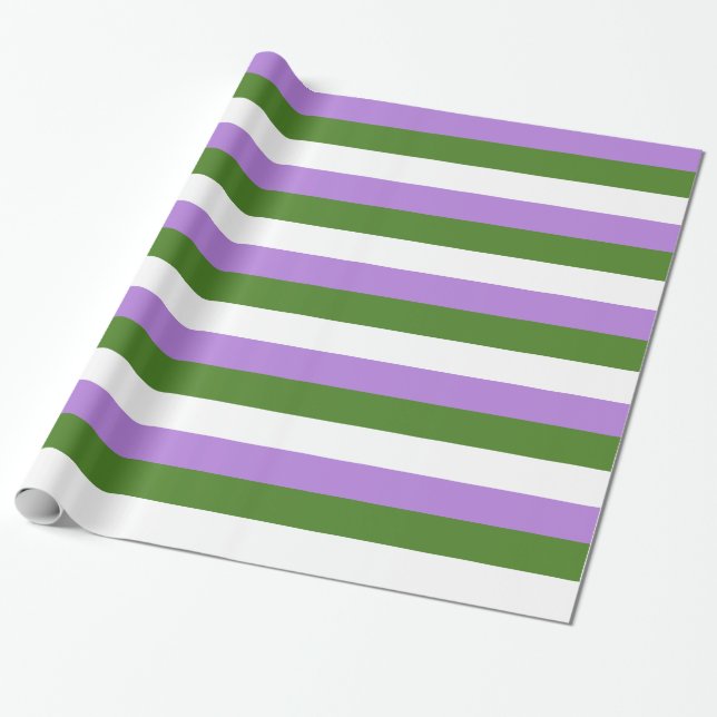 GENDERQUEER PRIDE WRAPPING PAPER (Unrolled)