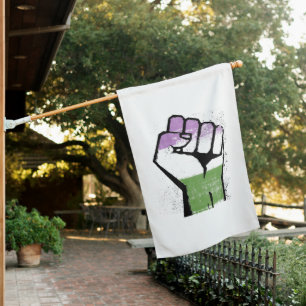 GENDERQUEER RESISTANCE HOUSE FLAG