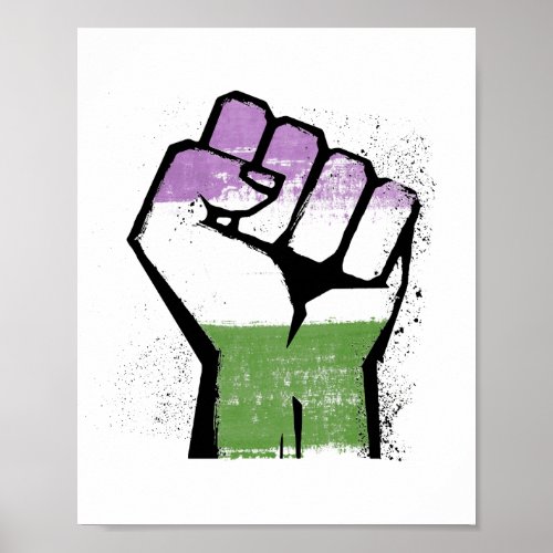 GENDERQUEER RESISTANCE POSTER