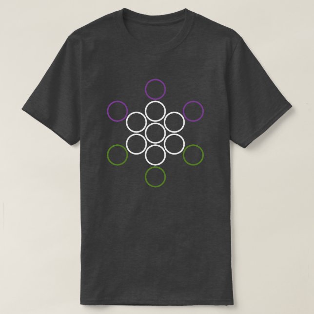 genderQueer sacred circles T-Shirt (Design Front)