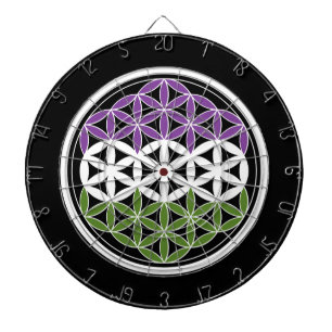 genderQueer sacred geometry Dart Board