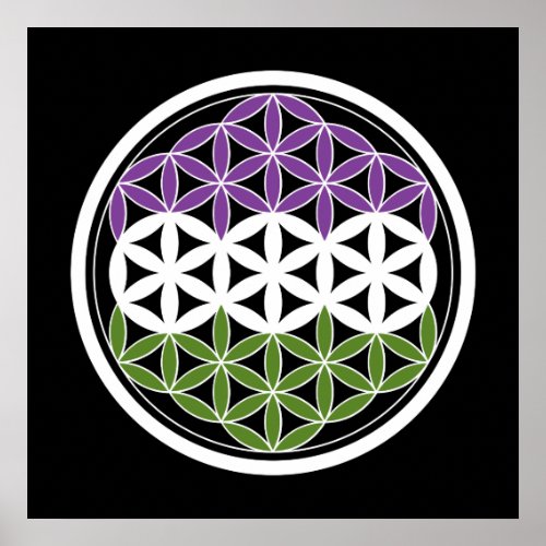 genderQueer sacred geometry Poster