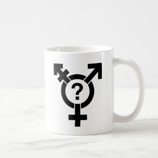 GENDERQUEER SYMBOL BLACK COFFEE MUG