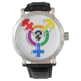 GENDERQUEER SYMBOL RAINBOW 3D -.png Watch