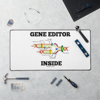 Gene Editor Inside DNA Replication Humor Desk Mat