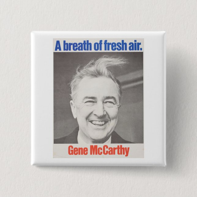 Gene McCarthy 1968 Button (Front)