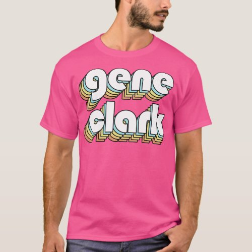 Gene Retro Rainbow Typography Faded Style T_Shirt