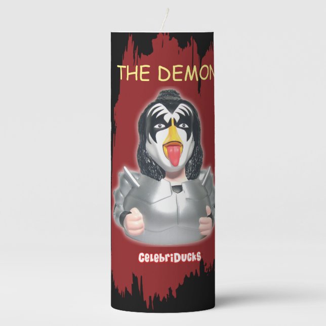 Gene Simmons Kiss Collectible Pillar Candle (Front)