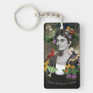 Gene Stratton Porter Portrait Keychain