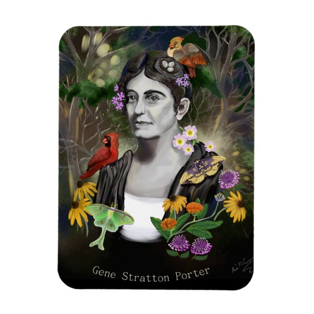 Gene Stratton Porter Portrait Magnet (Vertical)