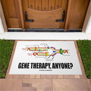 Gene Therapy, Anyone? DNA Replication Geek Humor Doormat