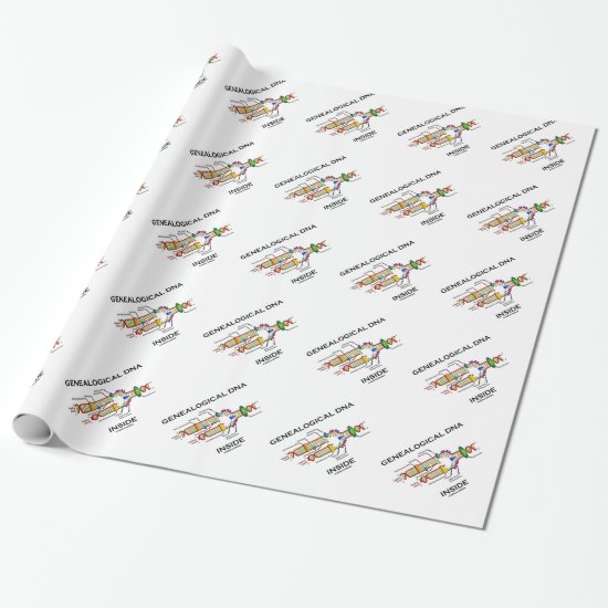 Genealogical DNA Inside (Genealogist Attitude) Wrapping Paper