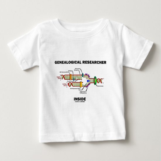 Genealogical Researcher Inside (DNA Replication) Baby T-Shirt