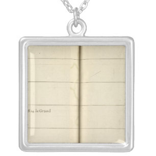 Genealogical Table, France 2 Silver Plated Necklace