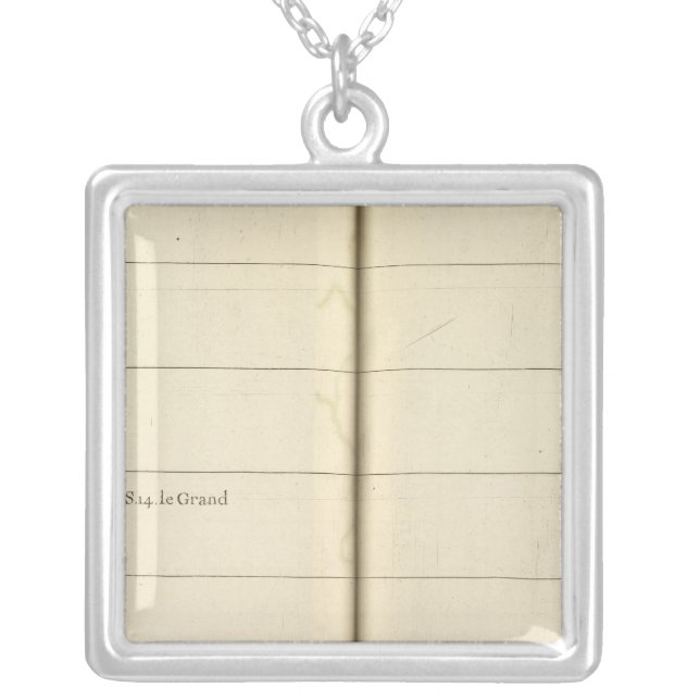 Genealogical Table, France 2 Silver Plated Necklace (Front)