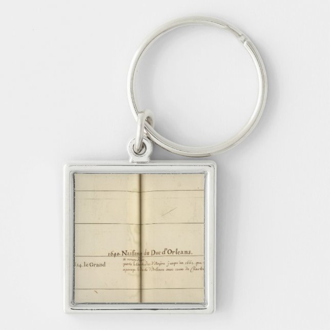 Genealogical Table, France Keychain (Front)