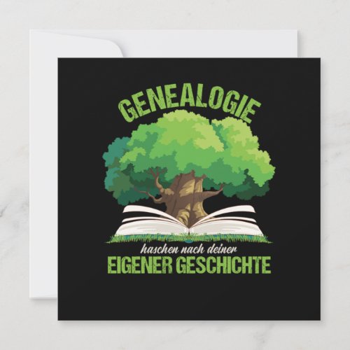 Genealogie Genealogy Family Tree Historian Gift Invitation