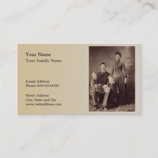 Customizable Genealogist Business Card