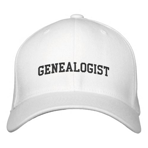 Genealogist Embroidered Hat