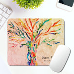 Genealogist Family Tree Personalized Mouse Pad<br><div class="desc">Genealogist Family Tree Personalized Mouse Pad. This unique Family Tree design is ideal for those involved in genealogy. The original Tree of Life design was made in mosaic using small fragments of brightly colored glass. Personalize it with your name and profession . To edit further click the "customize further" link...</div>