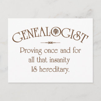GENEALOGIST.. POSTCARD