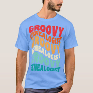 Genealogist Vintage Retro 60s 70s 80s Vibes T-Shirt