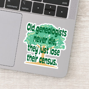 Genealogists Lose Their Census Vinyl Sticker