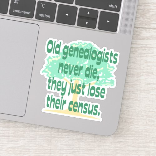 Genealogists Lose Their Census Vinyl Sticker