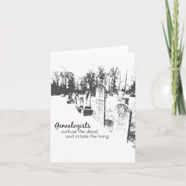 Genealogists Notecards (Front)