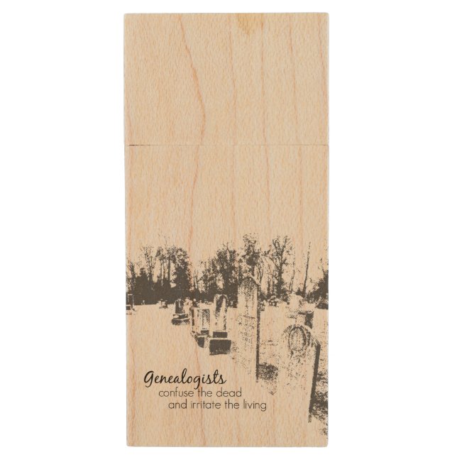 Genealogists USB Flash Drive (Front Vertical)