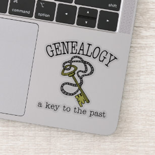 Genealogy A Key To The Past Vinyl Sticker