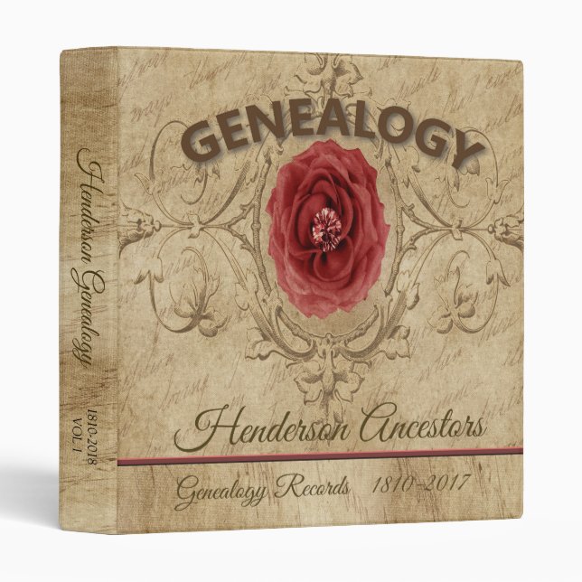 Genealogy A Story That Tells Itself Genealogy 3 Ring Binder (Front/Spine)
