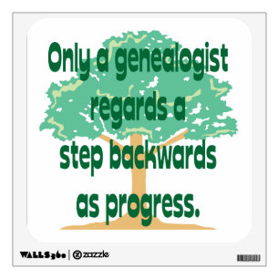Genealogy - Backward Progress Wall Decal