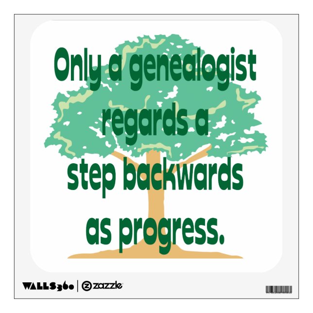 Genealogy - Backward Progress Wall Decal (Front)