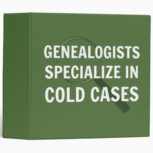Genealogy Binder (Green) (Front/Spine)