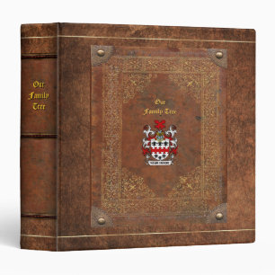 Genealogy Binder w/your Coat of Arms (or other)