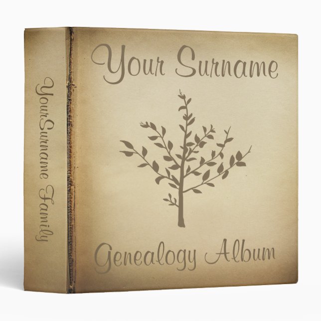 Genealogy binders (Front/Spine)