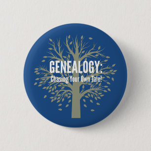 Genealogy Button (Blue)