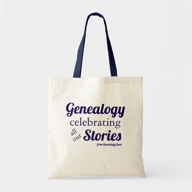 Genealogy – celebrating all our stories tote bag (Front)