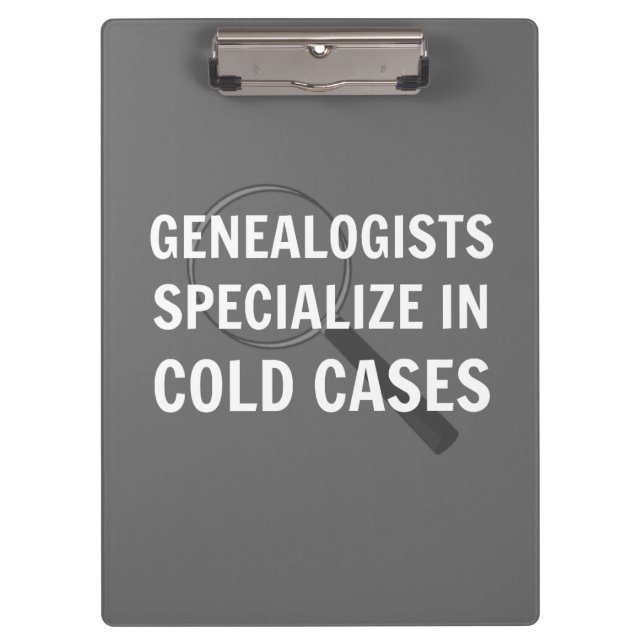 Genealogy Clipboard (Gray) (Front)