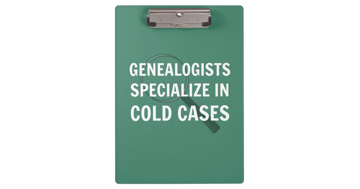 Genealogy Clipboard (Green) | Zazzle