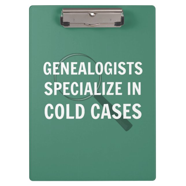Genealogy Clipboard (Green) (Front)