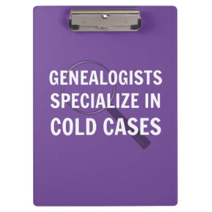Genealogy Clipboard (Purple)