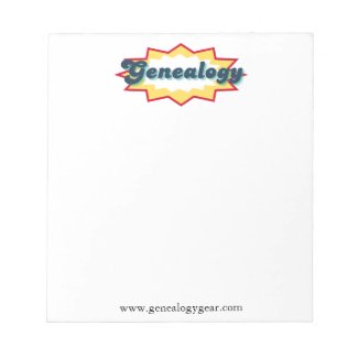 Genealogy Comic Book Pop Notepad