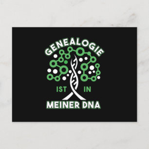Genealogy DNA Tree Genealogy Family Historian Gift Postcard