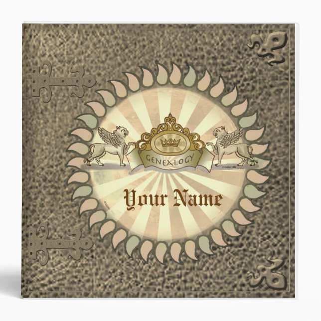 Genealogy Family Crest Surname Binder (Front)