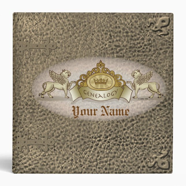 Genealogy Family Crest Surname Binder (Front)