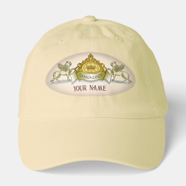 Genealogy Family Crest Surname Hat (Front)