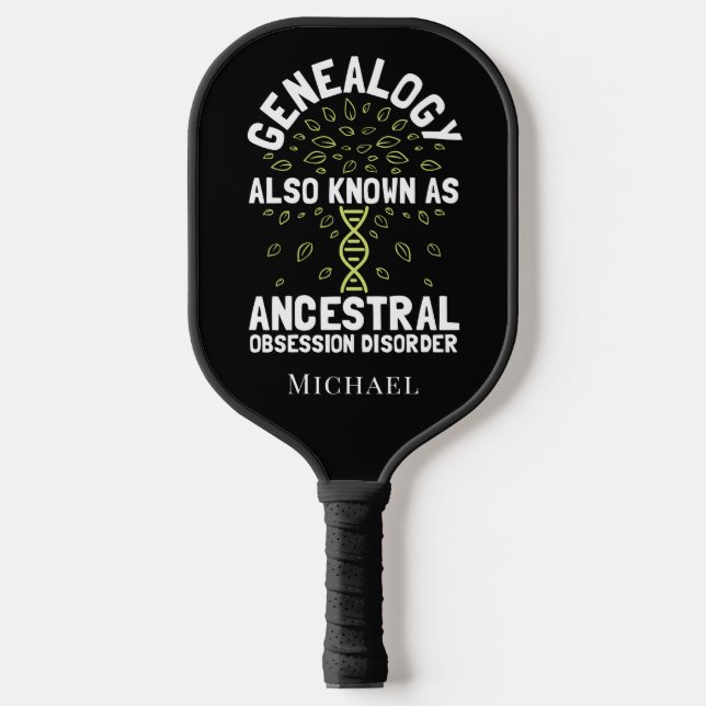 Genealogy Family Historian Personalized Pickleball Paddle (Front)